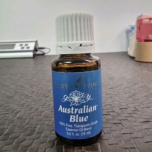 Young Living Essential Oil in Blue Bottle